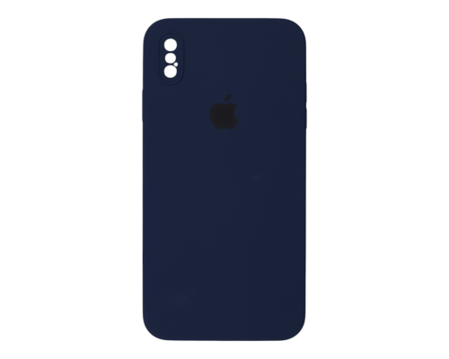 Чохол Silicone Case Квадратні Борти Full Camera iPhone XS Max navy blue PLS-00-00123135
