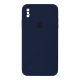 Чохол Silicone Case Квадратні Борти Full Camera iPhone XS Max navy blue PLS-00-00123135