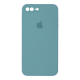 Чохол Silicone Case Квадратні Борти Full Camera iPhone 7 Plus sea blue PLS-00-00123124