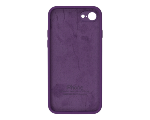 Чохол Silicone Case Квадратні Борти Full Camera iPhone 7 amethyst PLS-00-00123114