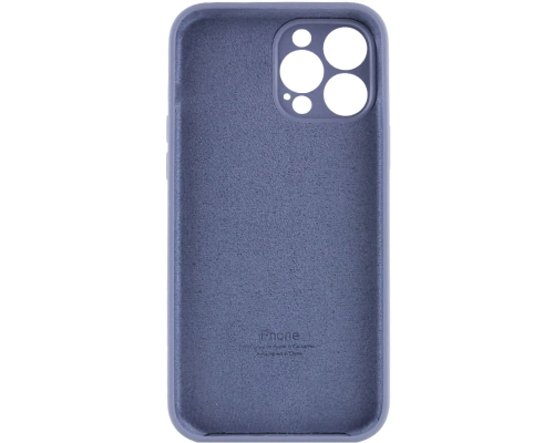 Чохол Silicone Case Full Camera Protective для iPhone 13 Pro Max lavender gray PLS-00-00155447