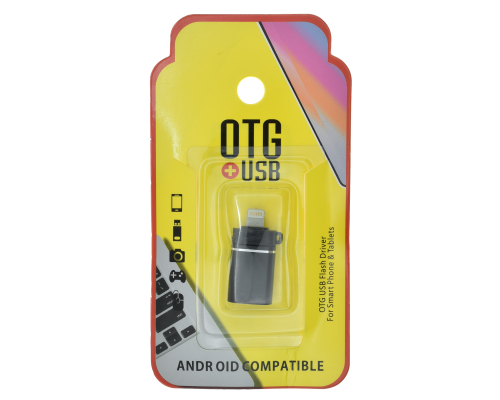 Перехідник OTG RS060 USB to Lightning black PLS-00-00115730