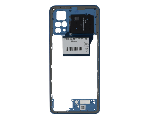 Середня частина корпусу Xiaomi Redmi Note 11 Pro 5G blue (Original China) PLS-00-00131533