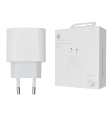 Зарядний пристрій Apple iPhone 16 Pro Max 35W 1USB-C (Original China) white PLS-00-00142011
