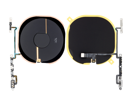 Шлейф iPhone X з кнопками гучності та бездротовою зарядкою (Original Used) PLS-00-00107462