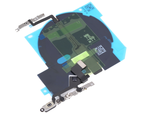 Шлейф iPhone 14 Pro з кнопками ввімкнення, гучності та бездротовою зарядкою (Original Used) PLS-00-00107494