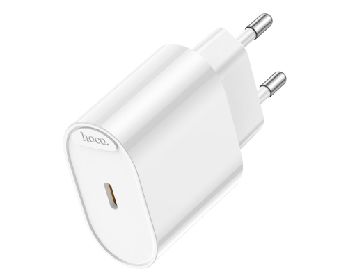 Зарядний пристрій Hoco C109A 20W 3A USB-C white PLS-00-00149686