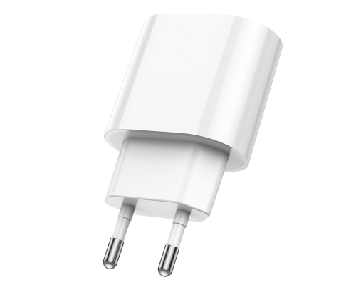 Зарядний пристрій Hoco C109A 20W 3A USB-C white PLS-00-00149686
