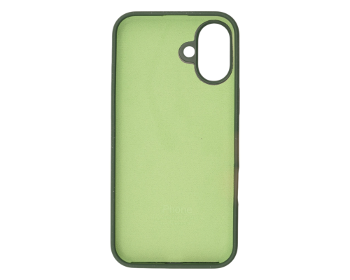 Чохол Silicone Case Full Protective iPhone 16 Plus dark green PLS-00-00130639