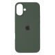 Чохол Silicone Case Full Protective iPhone 16 Plus dark green PLS-00-00130639