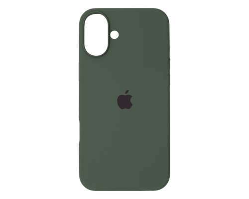 Чохол Silicone Case Full Protective iPhone 16 dark green PLS-00-00130604