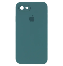 Чохол Silicone Case Квадратні Борти Full Camera iPhone 7 pine green PLS-00-00105911