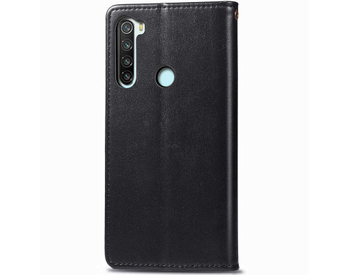 Чохол-книжка Leather GETMAN with card holder Xiaomi Redmi Note 8T black PLS-00-00129182