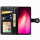 Чохол-книжка Leather GETMAN with card holder Xiaomi Redmi Note 8T black PLS-00-00129182