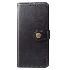 Чохол-книжка Leather GETMAN with card holder Xiaomi Redmi Note 8T black PLS-00-00129182