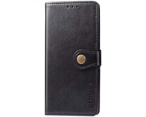 Чохол-книжка Leather GETMAN with card holder Xiaomi Redmi Note 8T black PLS-00-00129182