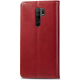Чохол-книжка Leather GETMAN with card holder Xiaomi Redmi Note 8 Pro red PLS-00-00129175