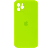 Чохол Silicone Case Full Camera Protective iPhone 12 Pro neon green PLS-00-00104584