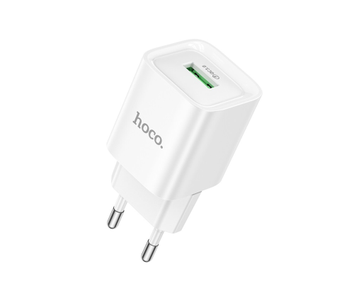 Зарядний пристрій Hoco C145A 18W 3A 1USB-A white PLS-00-00141173