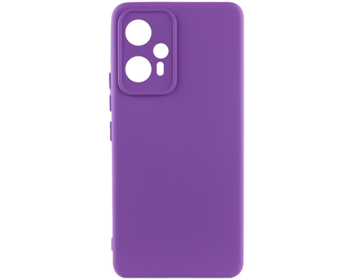 Чохол Silicone Cover Full Camera Xiaomi Redmi Note 12T Pro purple PLS-00-00118648
