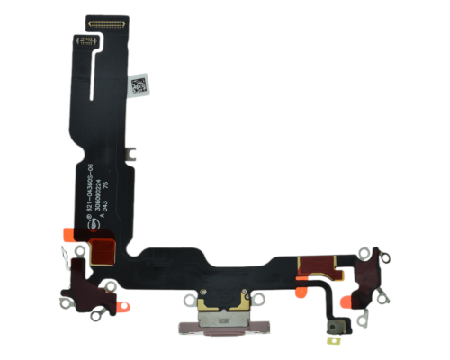 Шлейф iPhone 15 Plus з роз'ємом зарядки pink (Original China) PLS-00-00112857