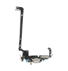Шлейф для iPhone 17 Pro Max з роз'ємом зарядки US silver (OEM) PLS-00-00152699
