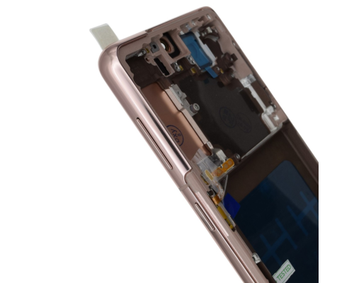 Дисплей Samsung G991 Galaxy S21 з сенсором та рамкою lavender (OLED SOFT) (Big size) PLS-00-00141310