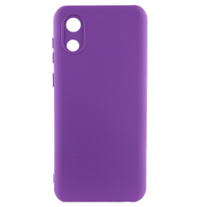 Чохол Silicone Cover Full Camera Samsung A032 Galaxy A03 Core purple PLS-00-00103744