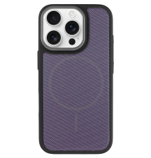 Чохол TechWoven Hybrid with Magnetic для iPhone 16 Pro black purple PLS-00-00165312