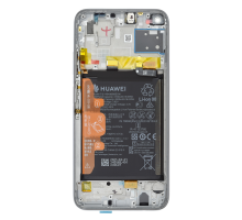 Дисплей Huawei P40 lite з сенсором та рамкою silver (Original) PLS-00-00128460