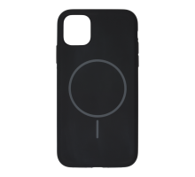 Чохол Silicone case Beats with MagSafe iPhone 11 black PLS-00-00155159