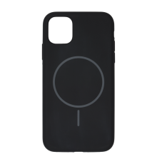 Чохол Silicone case Beats with MagSafe iPhone 11 black PLS-00-00155159