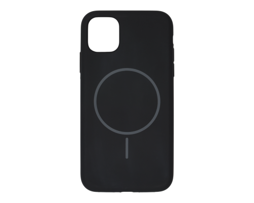 Чохол Silicone case Beats with MagSafe iPhone 11 black PLS-00-00155159