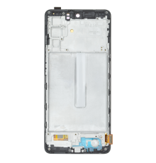 Дисплей Samsung M526 Galaxy M52 5G (2021) з сенсором та рамкою black (OLED) (Big size) PLS-00-00115544