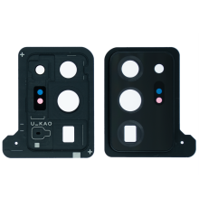 Скло камери Samsung N985 Galaxy Note 20 Ultra з рамкою mystic black (Original) PLS-00-00091347