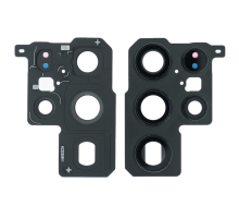 Скло камери Samsung S908 Galaxy S22 Ultra 5G з рамкою black (Original) PLS-00-00093682