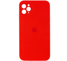 Чохол Silicone Case Квадратні Борти Full Camera iPhone 11 Pro red PLS-00-00097855