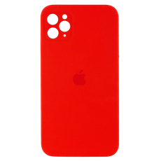 Чохол Silicone Case Квадратні Борти Full Camera iPhone 11 Pro red PLS-00-00097855