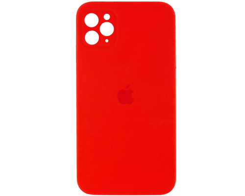 Чохол Silicone Case Квадратні Борти Full Camera iPhone 11 Pro red PLS-00-00097855