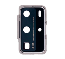 Скло камери Huawei P40 Pro з рамкою silver PLS-00-00047062