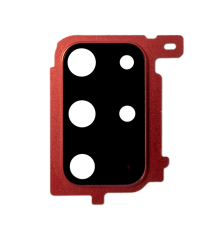 Скло камери Samsung G985F Galaxy S20 Plus з рамкою aura red (Original) PLS-00-00042952