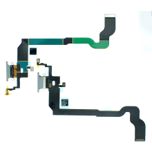 Шлейф iPhone X з роз'ємом зарядки white (Original) PLS-00-00079123