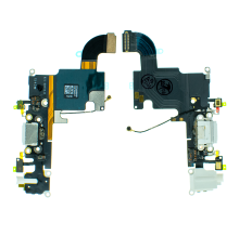 Шлейф iPhone 6S з роз'ємом зарядки white (Original Used) PLS-00-00094821