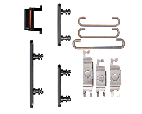 Комплект бічних кнопок корпусу для Apple iPhone 11 black PLS-00-00077645