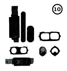 Набір захисних сіток для динаміка та мікрофона Apple iPhone XS (10 комплектів) PLS-00-00080402