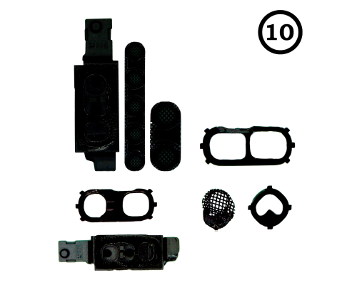 Набір захисних сіток для динаміка та мікрофона Apple iPhone XS (10 комплектів) PLS-00-00080402