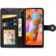 Чохол-книжка Leather GETMAN with card holder Samsung A115 Galaxy A11 black PLS-00-00088232