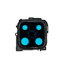 Скло камери Xiaomi Redmi Note 9 Pro for tropical green з рамкою black PLS-00-00080087