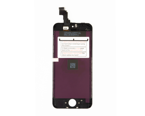 Дисплей iPhone 5C з сенсором та рамкою black (Original Refurbished Touch) PLS-00-00016710