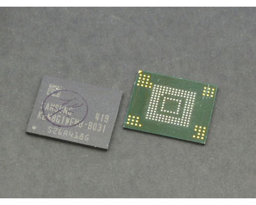 Мікросхема пам'яті Samsung KLM8G1WEMB-B031, 8GB, BGA 153, Rev. 1.7 (MMC 5.0) (Original Used) PLS-00-00010395